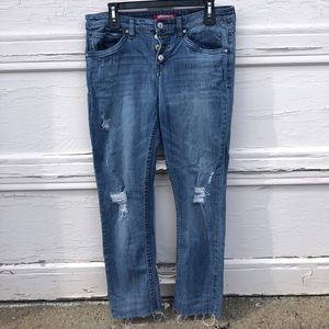 Union Bay mid/high rise ripped jean